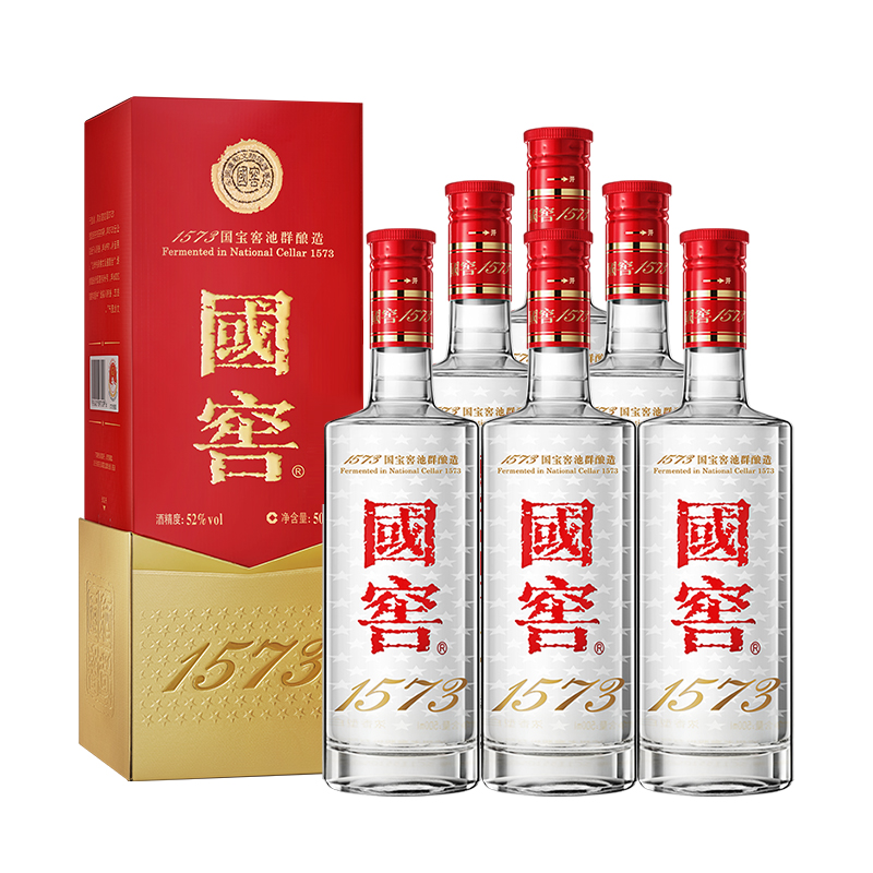 88VIP：泸州老窖 国窖1573 52%vol 浓香型白酒 500ml*6瓶 5529元