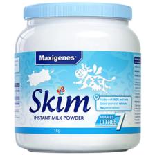 再降价、PLUS会员：Maxigenes 美可卓 脱脂牛奶粉 1kg*2件+凑单 142.66元（合71.33元