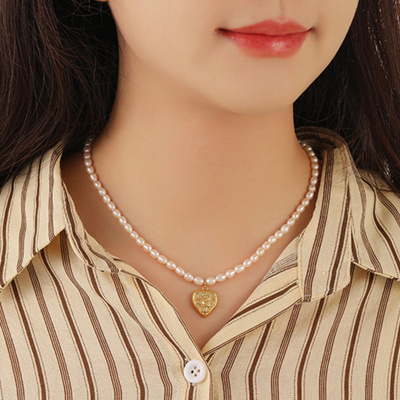 DAISY BEAUTY 法式轻奢复古淡水珍珠项链女手工串珠锁骨链 121.6元（需用券）