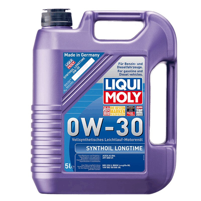 LIQUI MOLY 力魔 旗舰系列 0W-30 SM/CF级 长效PAO全合成机油 5L 335.68元（需用券）