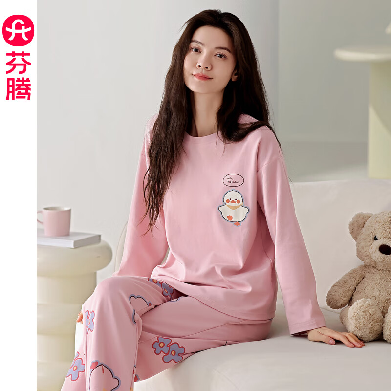 FENTENG 芬腾 女士纯棉家居服套装 FX25931705 77.96元（需用券）