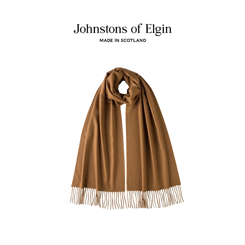 Johnstons of Elgin 经典宽幅羊绒围巾 男女礼盒 WA000057-3 35cm x 190cm 2129.52元