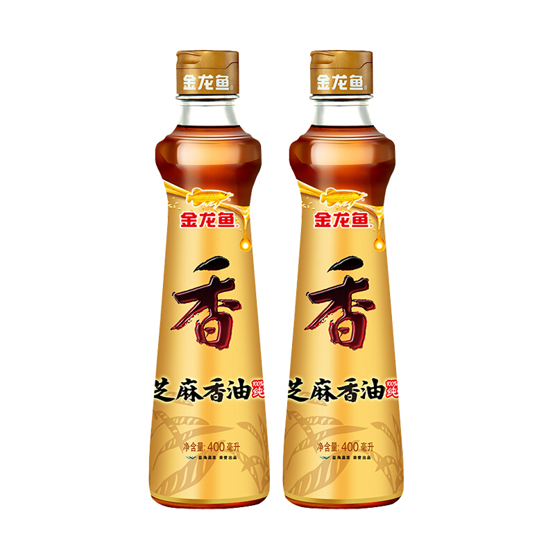 88VIP：金龙鱼 纯芝麻油 400ml*2瓶 37.81元