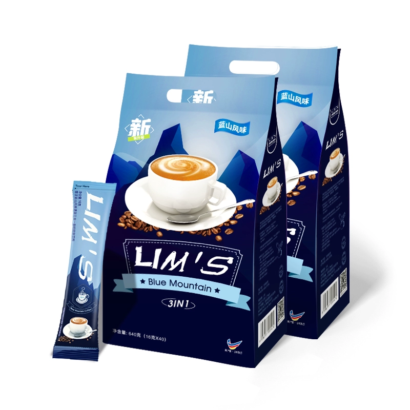 LIMS零涩蓝山风味速溶咖啡粉40条 券后31.9元