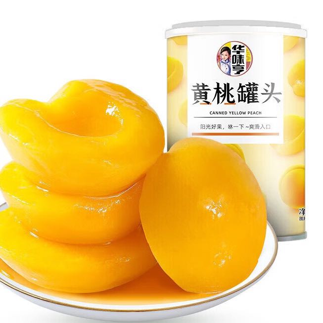 百亿补贴：华味亨 糖水黄桃罐头425g*6罐 黄桃即食新鲜水果罐头休闲零食甜