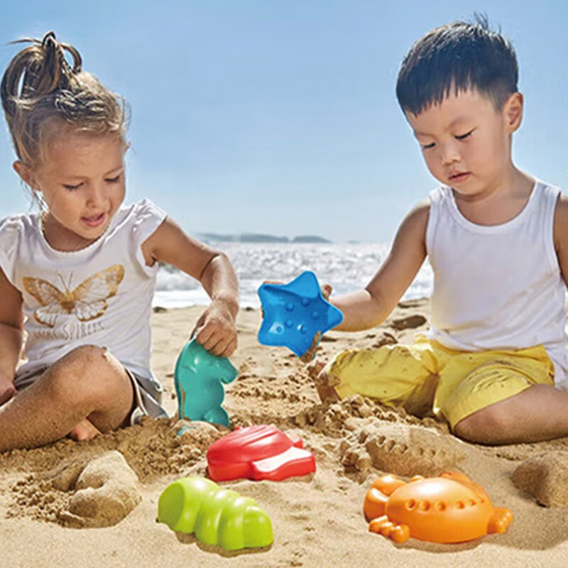 Hape 沙滩玩具儿童挖沙铲子小桶组合工具套装3-6岁男女孩戏水玩雪礼物 hape新