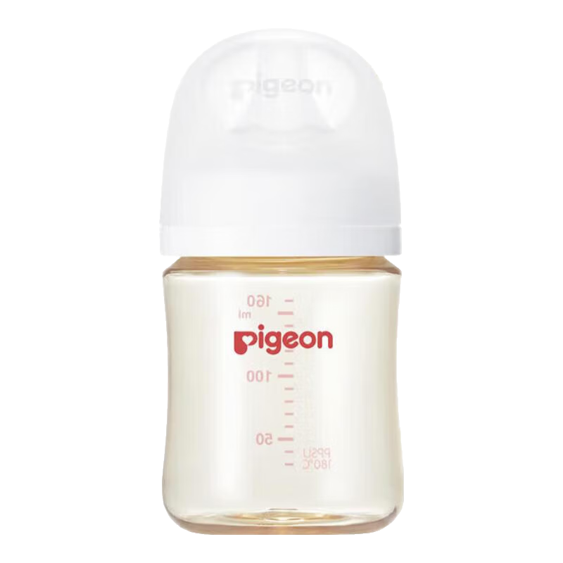 贝亲 奶瓶婴儿新生儿PPSU奶瓶自然实感宽口径160ml自带S奶嘴含衔 0 74元（需用