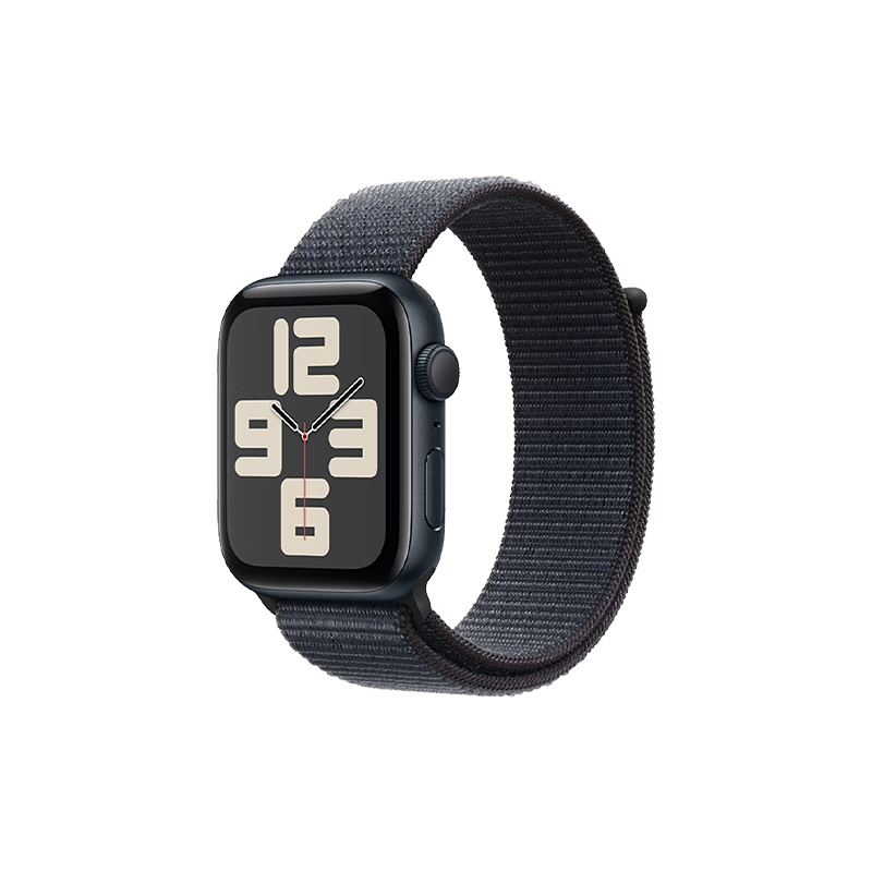 限地区、plus:Apple Watch SE 2024款智能手表44毫米午夜色 回环式表带 GPS款 1394.65