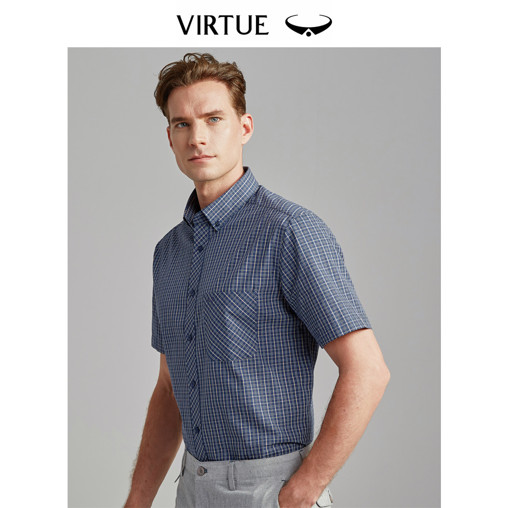 Virtue 富绅 格子纯棉衬衫 39元（需用券）