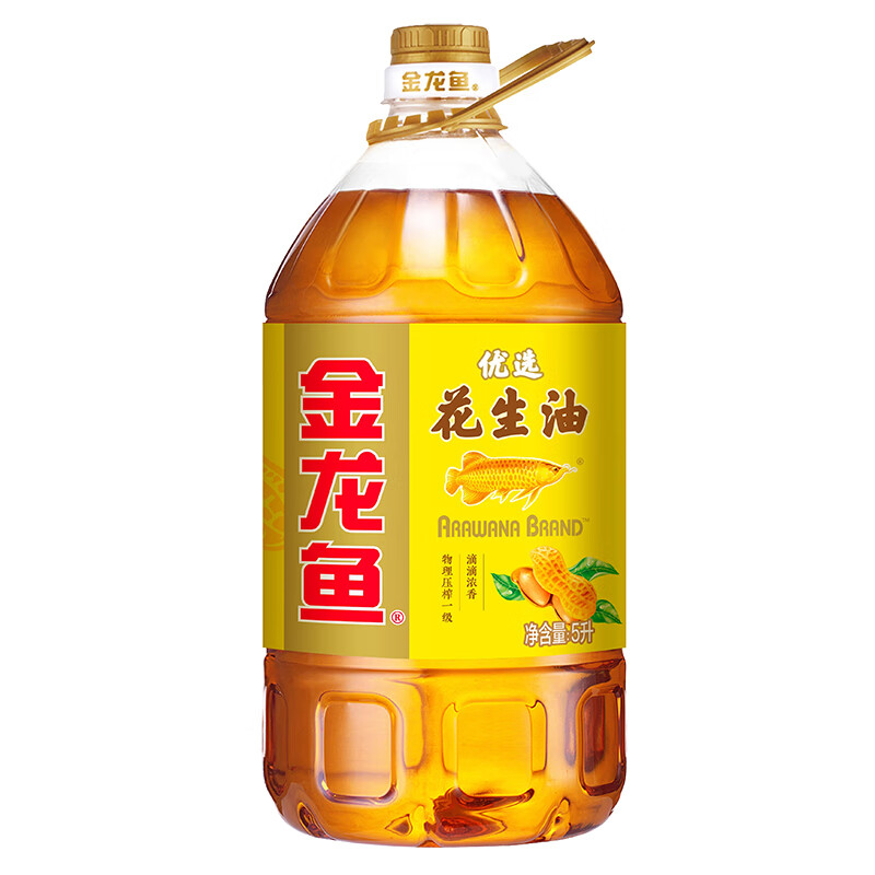 金龙鱼 优选花生油5L 74.4元（需用券）