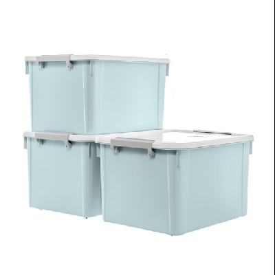 Citylong 禧天龙 收纳箱55L加厚带轮 蓝色 55*41*32cm 1个装 26.59元 (需买3件,需用券)