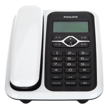 PHILIPS 飞利浦 电话机座机 固定电话 办公家用 免电池 插线即用 CORD020白色 88