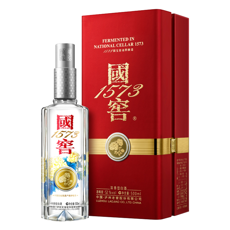 国窖1573 中国品味限量版 52%vol 浓香型白酒 500ml 单瓶装 2588元