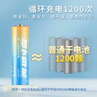 罗卜微能 5/7号 可充电电池套装 含充电仓+快充线 4节 35.9元 - 86线报 罗卜微能 5/7号 可充电电池套装 含充电仓+快充线 4节 35.9元 - 86线报