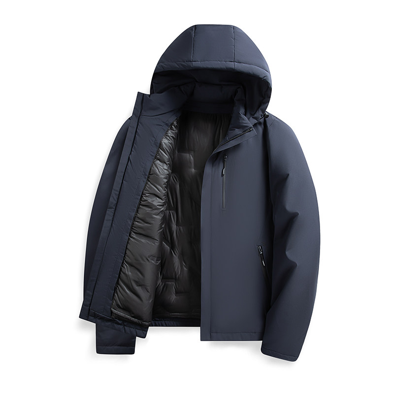 移动端：红蜻蜓 中年男士羽绒服 W375 99.9元（淘金币可抵3.01元起）