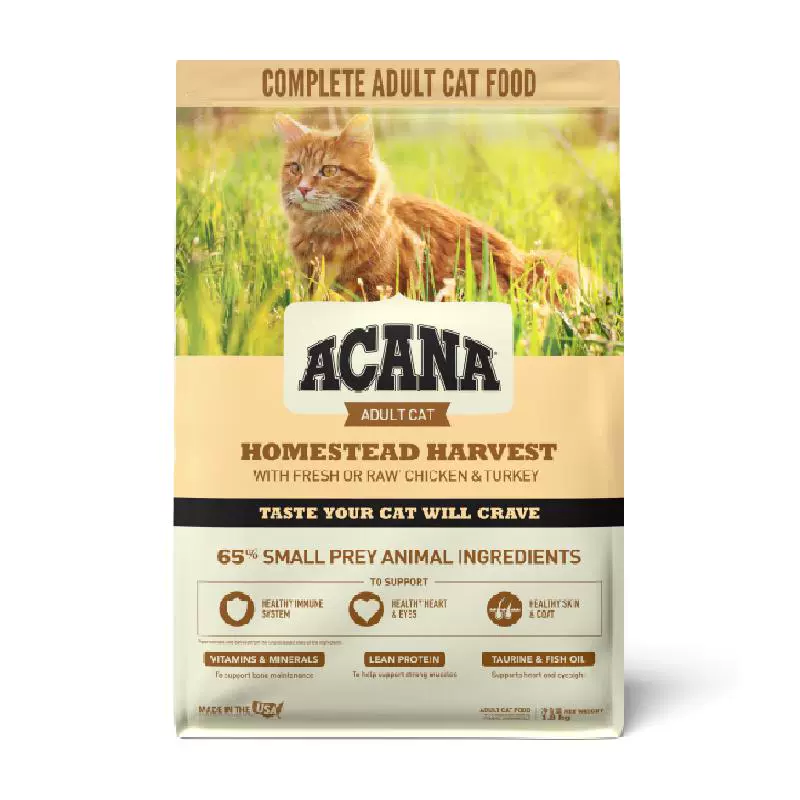 ACANA 爱肯拿 猫粮成猫幼猫鸡肉 丰收家园猫粮1.8kg ￥122.55