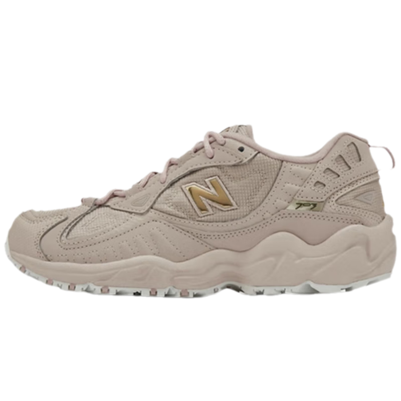 new balance 女鞋耐磨运动鞋休闲鞋复古老爹鞋WL703BC灰粉色36 ￥176.22