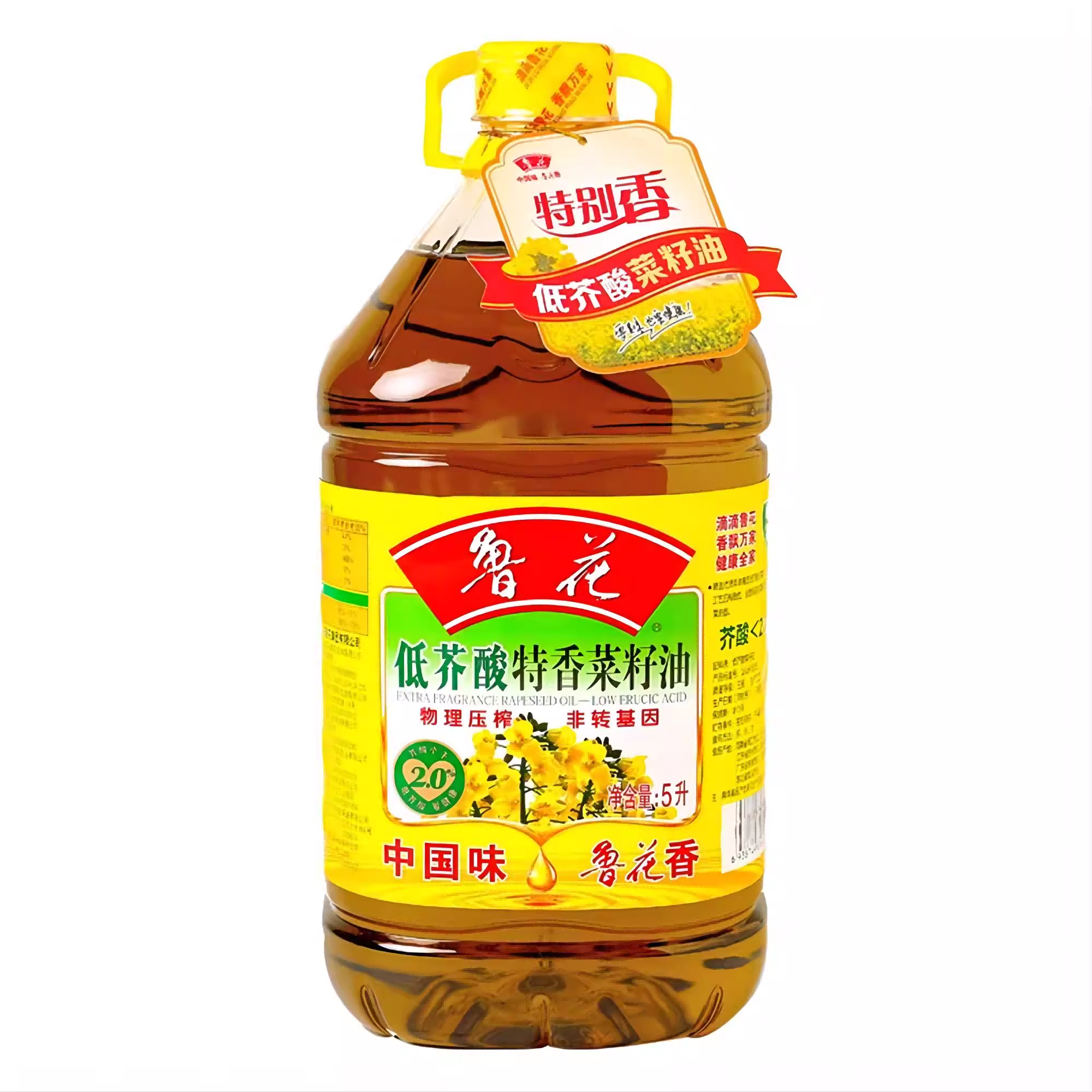 低芥酸特香菜籽油5L物理压榨健康食用油营养丰富高品质 ￥82.9