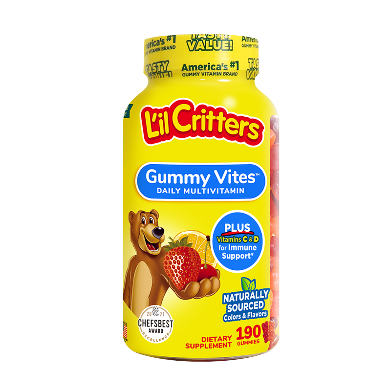 PLUS会员：Lil Critters 丽贵 儿童复合维生素小熊软糖 190粒 *5件 309.21元包邮（