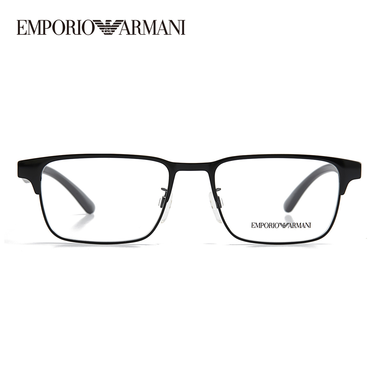 EMPORIO ARMANI ARMANI阿玛尼眼镜框商务黑框眼镜架男士全框眼镜配近视镜片1121 78