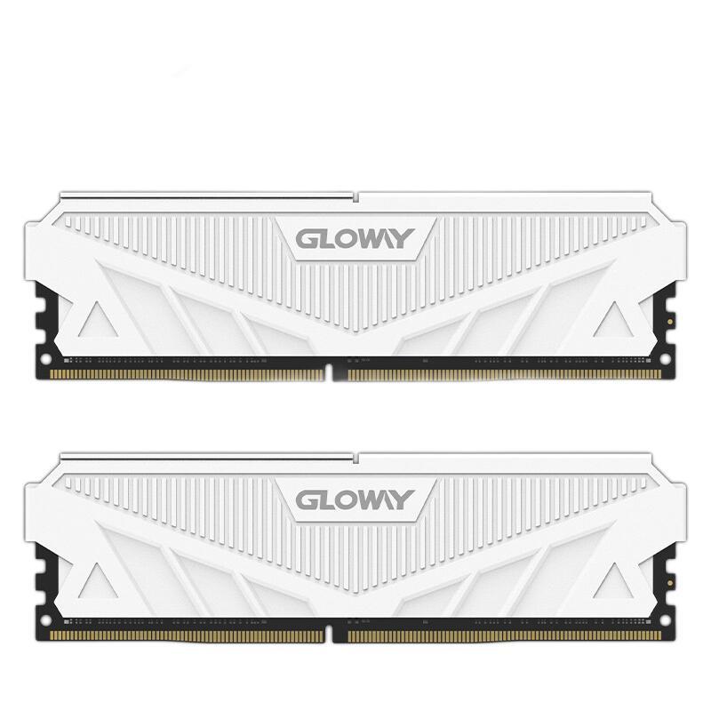 有券的上：GLOWAY 光威 天策系列 DDR5 5200MHz 台式机内存 马甲条 皓月白 16GB 225