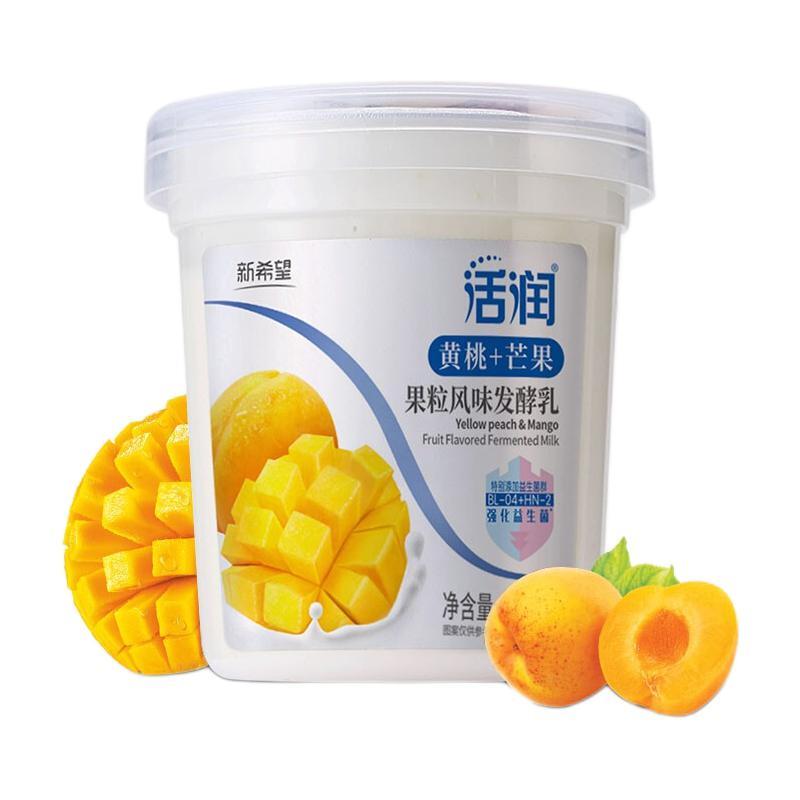 New Hope 新希望 黄桃芒果风味发酵乳 370g*2杯 16.9元