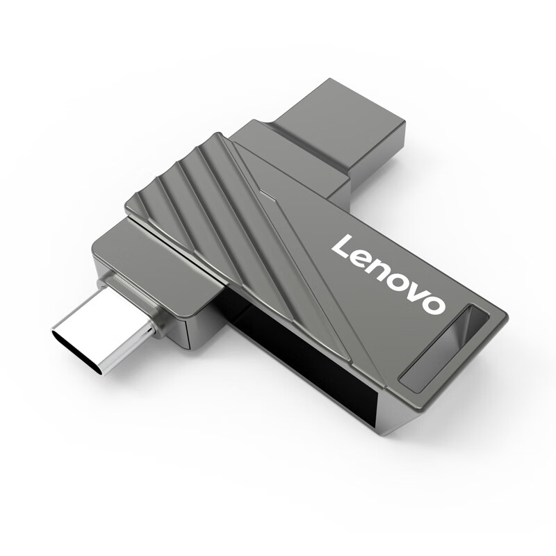 Lenovo 联想 U盘 USB3.2/Type-C双接口手机电脑两用SS350 黑色 128GB 59.2元