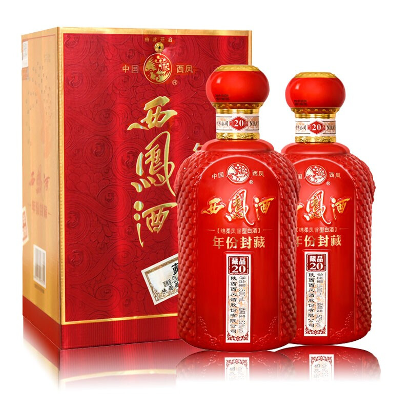 西凤酒 年份封藏 52%vol 凤香型白酒 500ml*6瓶 368元