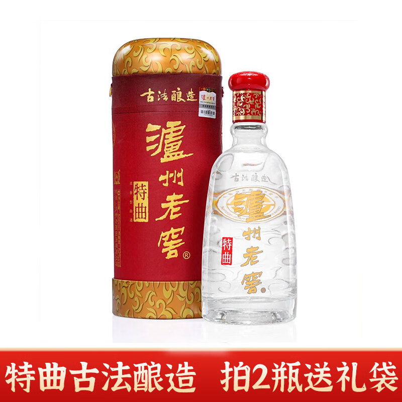 泸州老窖 特曲 古法酿造 52%vol 浓香型白酒 500ml 礼盒装 ￥181.86