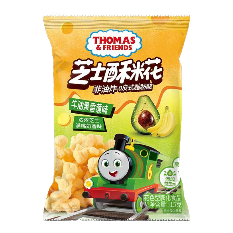 PLUS专享立减：小火车（THOMAS & FRIENDS）托马斯 非油炸益生元儿童芝士酥米