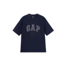 Gap男女装 新款纯棉短袖T恤百搭上衣海军蓝 多码 127元（plus会员126.11）