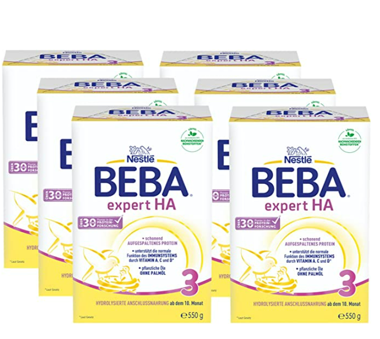 【含税直邮】Nestlé 雀巢 BEBA EXPERT HA 3 儿童奶粉 （适于10个月以上婴儿）6 x 5