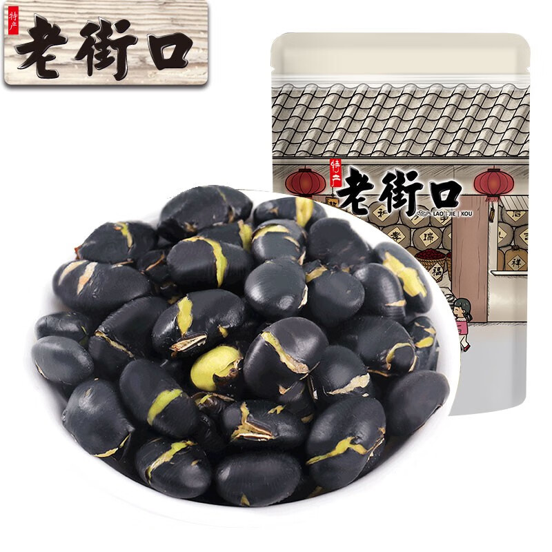 老街口 盐炒黑豆 500g 11.8元（需用券）