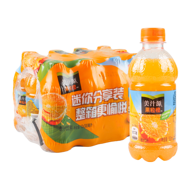 Coca-Cola 可口可乐 美汁源果粒橙橙汁饮料300ml*12瓶 15.9元