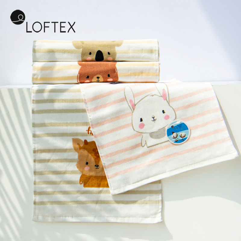 LOFTEX 亚光 幼儿园毛巾儿童专用a类全棉婴儿洗脸纯棉纱布男女孩 14.9元（需用券）