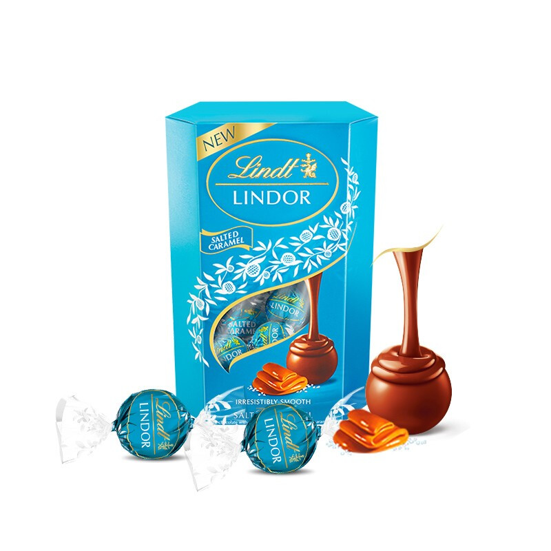 Lindt 瑞士莲 LINDOR软心 海盐焦糖巧克力 200g 分享装 28.19元（需用券）