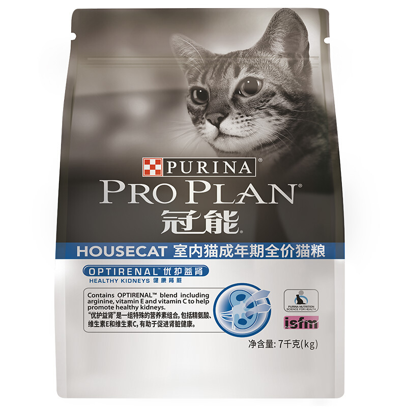 PRO PLAN 冠能 优护营养系列 优护益肾室内成猫猫粮 7kg 226.1元（需用券）