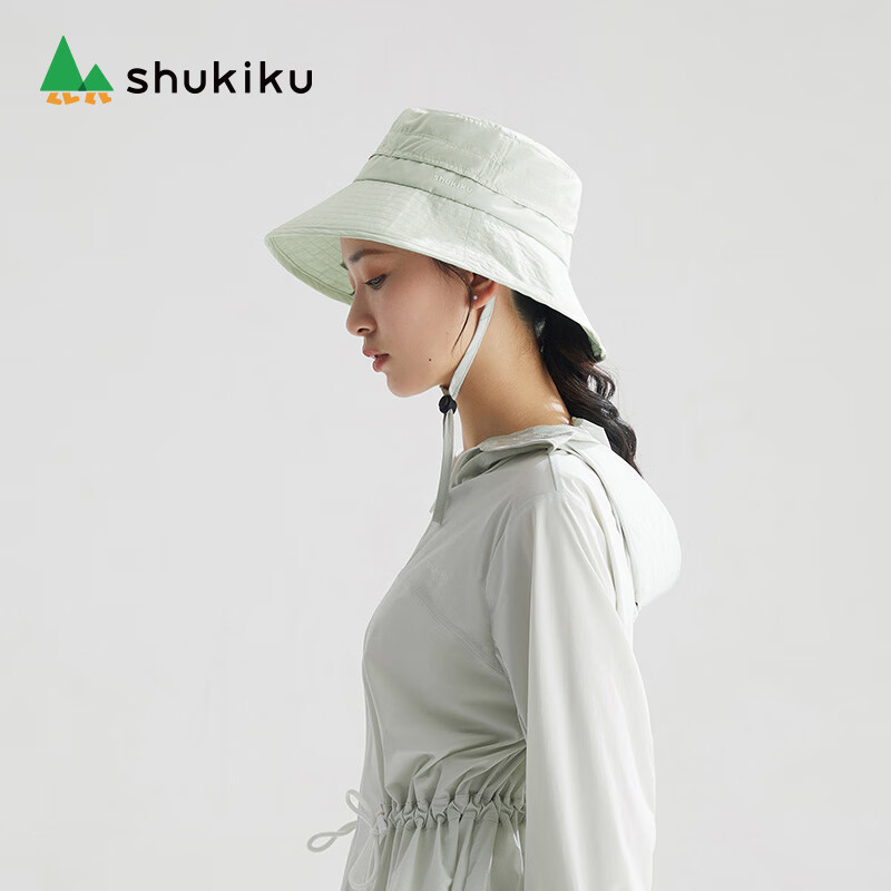 SHUKIKU 成人防晒帽 大帽檐轻薄透气 卵石灰 49元(需用券)
