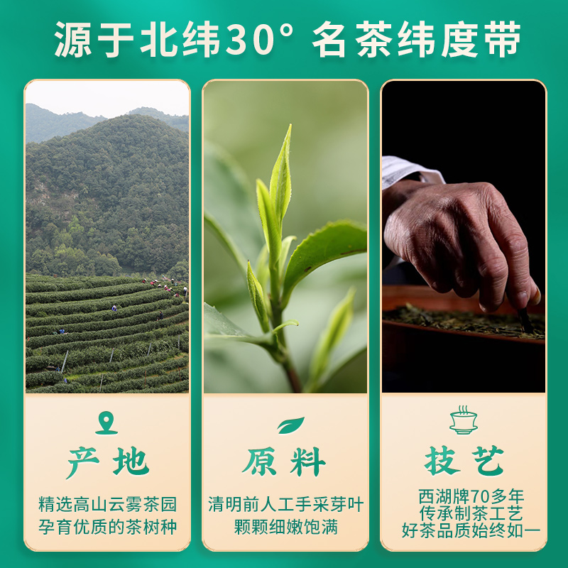 西湖牌 2024新茶西湖牌明前特级精选龙井茶绿茶春茶 20.9元