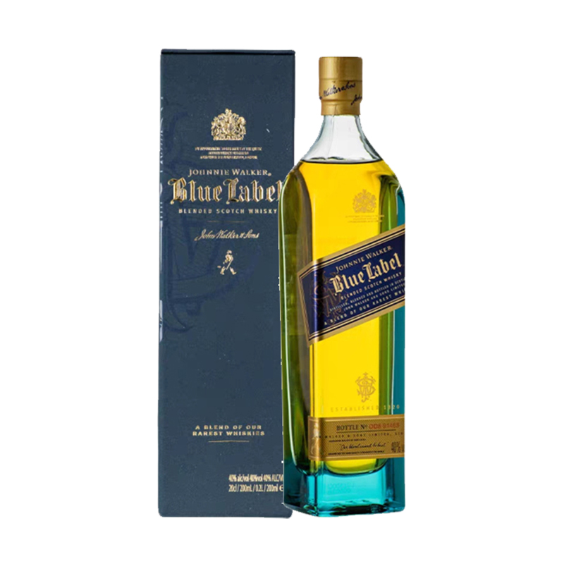 88VIP：尊尼获加 JOHNNIE WALKER 蓝牌苏格兰威士忌礼盒200ml洋酒 210.71元（需用券