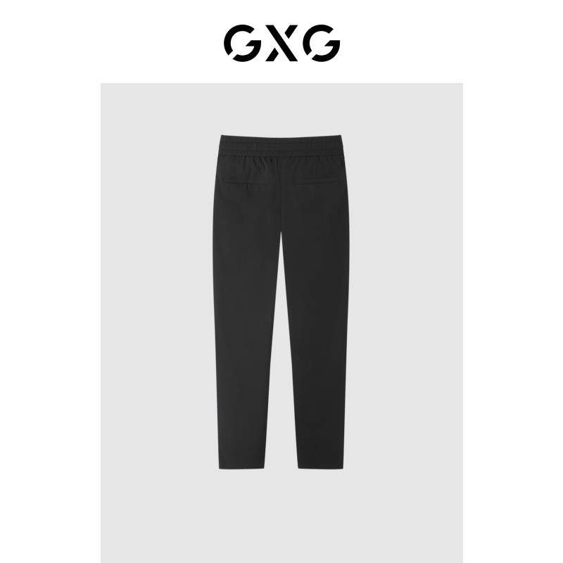GXG 男装 2022年春季新品商场同款星空之下系列黑色休闲长裤 89.03元