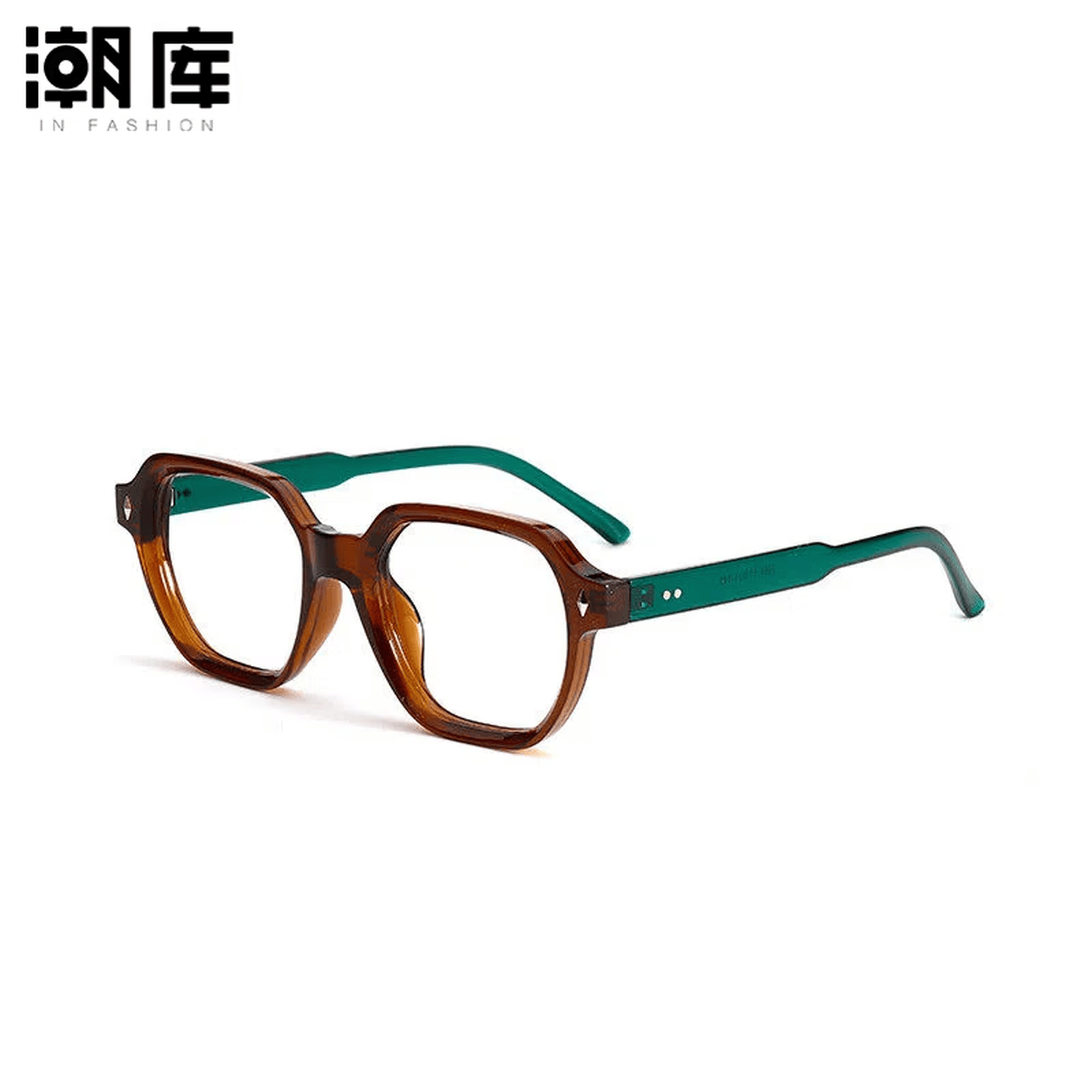 潮库 文艺复古近视眼镜框+1.61防蓝光镜片 39元