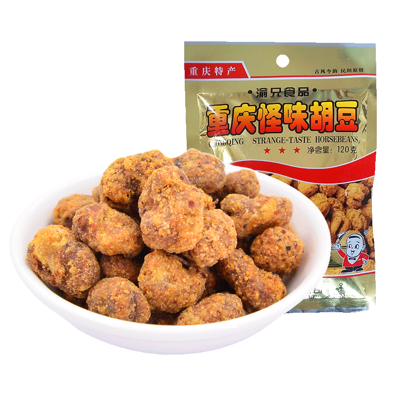 plus：渝兄 重庆怪味胡豆 120g 2.32元（需领券）