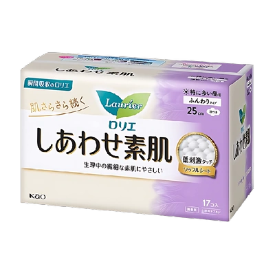 再降价、88VIP：Kao 花王 素肌F系列日用卫生巾 25cm*17片 19.85元（需领券）