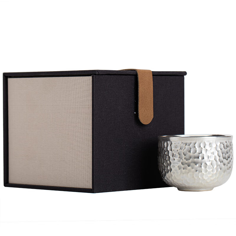 景盏 景德镇工艺 鎏银锤纹主人杯---券后23.6元