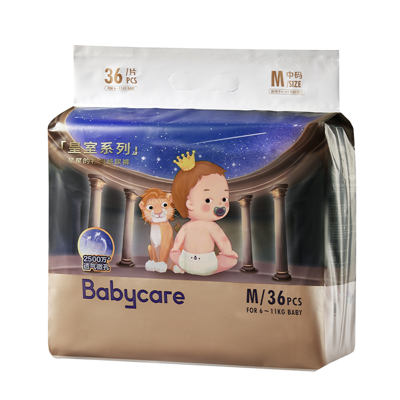 88VIP：babycare 皇室星星的纸尿裤M/L/XL婴儿超薄透气尿不湿 250.3元（需用券）