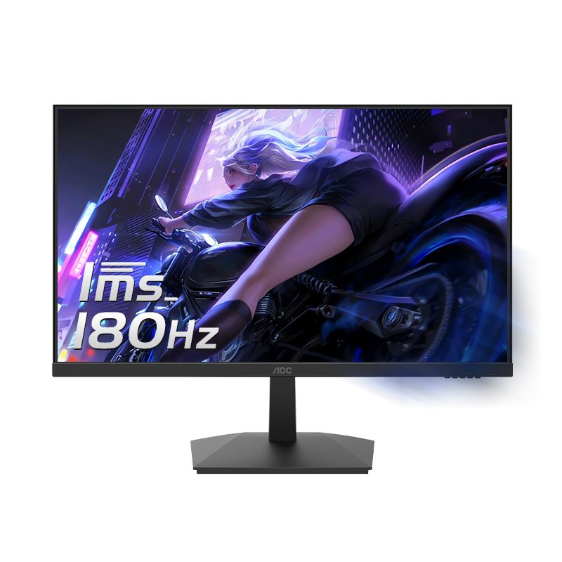 AOC 冠捷 23.8英寸显示器 IPS 广色域 165Hz HDR Mode 直男小钢炮 人体工学支架 180HZ