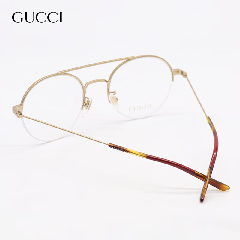 GUCCI 古驰 同款近视金丝眼镜架 GG0682O 782.5元