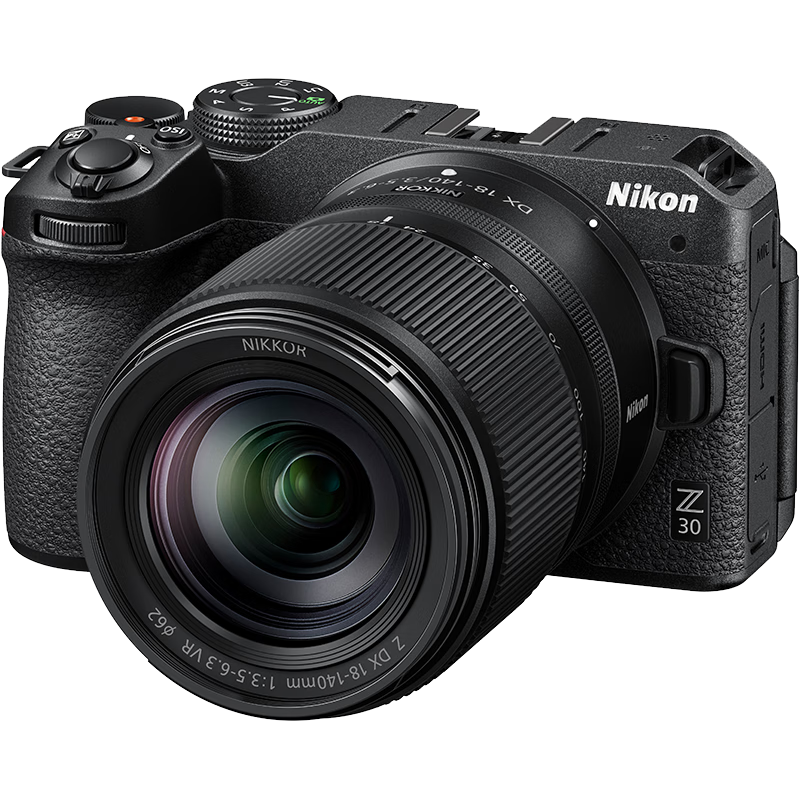 PLUS、限地区：尼康（Nikon）Z30 Vlog视频 微单相机 无反相机 半画幅（Z DX 18-140