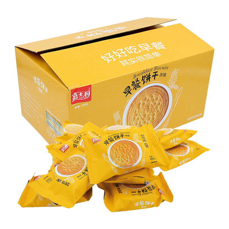 88VIP：嘉士利 早餐饼干 原味 836g 18.87元（需买3件，需用券）